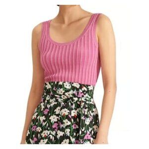 Veronica Beard NWT Sandra Purple Ribbed Top Orchid Tank Extra Small XS